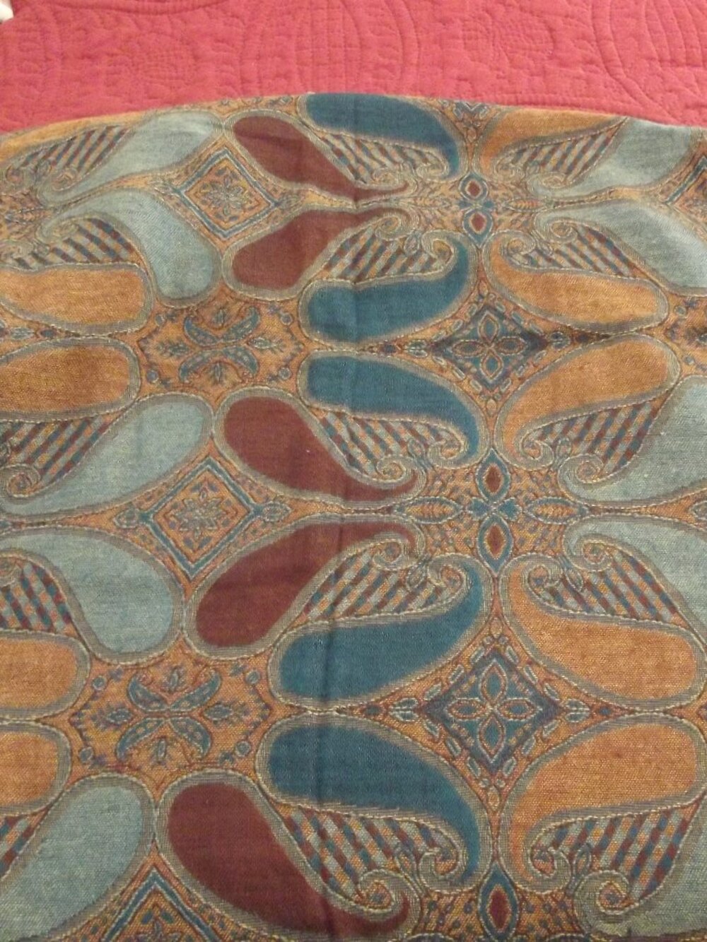 D&G Dolce & Gabbana Pashmina - Cashmere & Silk - Jewel Tones Scarf / Wrap